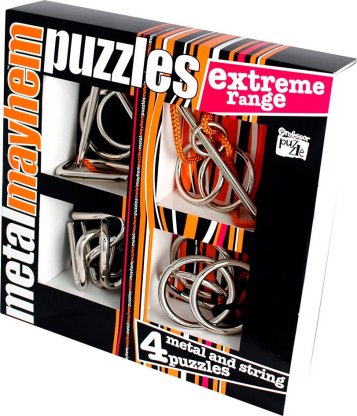 Professor Puzzle Metal Mayhem Extreme Range 4 Metal & String Puzzles 
